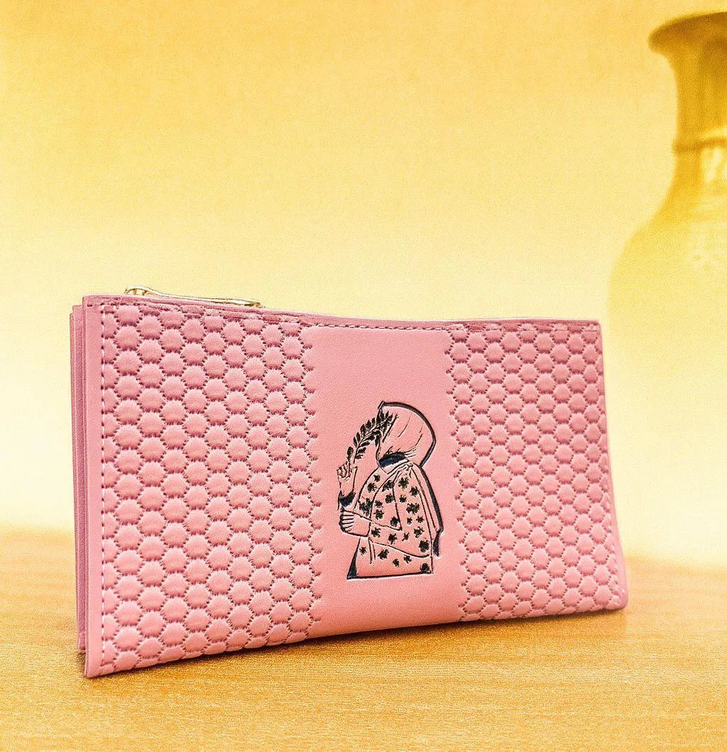 Elegant Women's PU Leather Wristlet Clutch – Minimal & Stylish