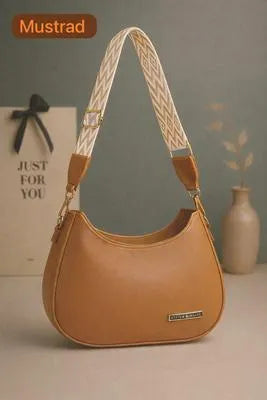 Classic Women's Leather Shoulder Handbag – Simple & Elegant Style