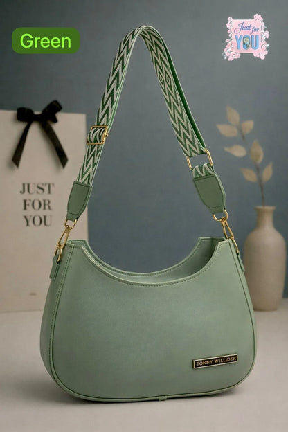 Classic Women's Leather Shoulder Handbag – Simple & Elegant Style