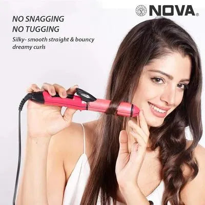2-in-1 Frizz Free Hair Styler – Curler & Straightener
