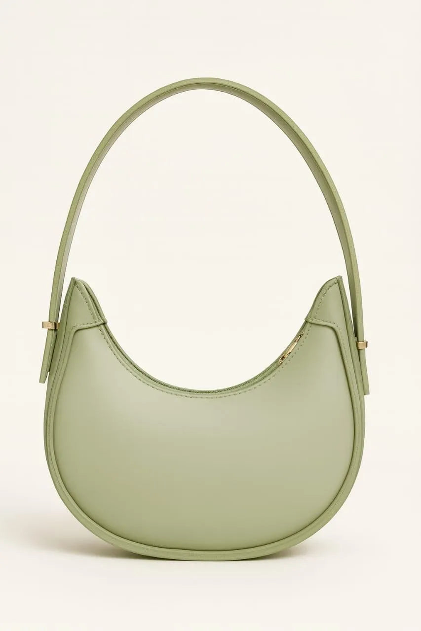 Girl's Leather Plain Shoulder Bag