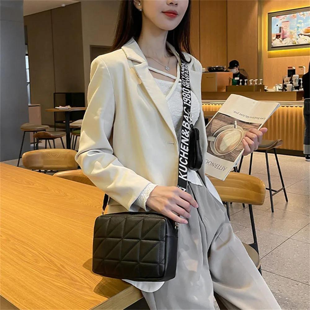 White Embroidered Crossbody Bag for Girls Pu Leather